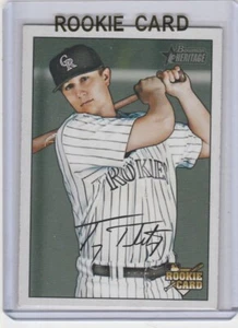 TROY TULOWITZKI ROOKIE CARD 2007 Bowman Heritage Baseball Rockies Yankees RC - Picture 1 of 2