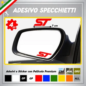 4x Vinyl Sticker Ford ST Emblem Badge Logo Focus Cmax Ecosport Fiesta - Picture 1 of 1