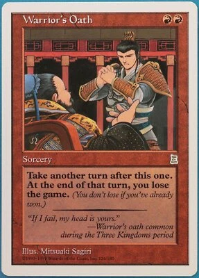 Warrior's Oath Portal Three Kingdoms HEAVILY PLD Red Rare CARD (439917) ABUGames - Image 1 of 2