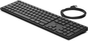 HP Halley Wired USB Keyboard DIB 320K - L96909-031 - Low Profile QWERTY UK Black - Picture 1 of 7