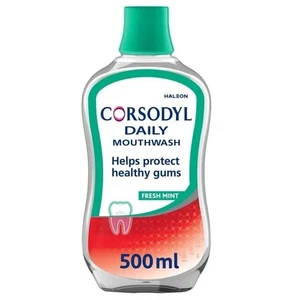 Corsodyl Daily Gum Care Mundspülung Alkoholfrei Frische Minze 500ml - Gesundes Zahnfleisch - Bild 1 von 5