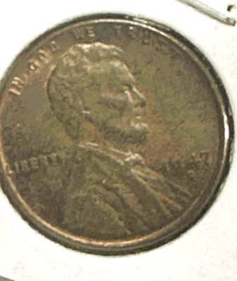 1947-D AU  Lincoln Wheat Penny Cent   Red Lustre Fine detail Look at the photos - Image 1 of 4