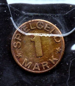 S619: Moneta Coin GERMANIA 1 Mark Spielgeld - Picture 1 of 1