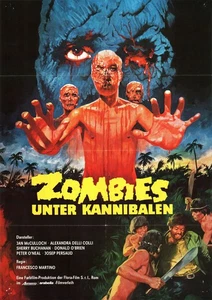 Zombies unter Kannibalen ORIGINAL A1 Kinoplakat Alexandra Delli Colli /McCulloch - Picture 1 of 1
