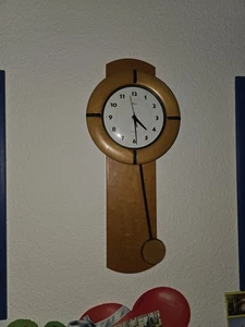 Atlanta Funk Uhr  Wanduhr mit Pendel, Farbton Erle  hellbraun - Bild 1 von 3