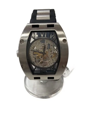 Reloj ARCA FUTURA Automático Analógico Inoxidable Plateado Negro Excelente JAPÓN Foto 1 de 4