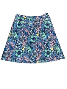 Escape by Habitat Cotton Beach Skirt Sz XS, Blue Floral Style 21304 Made In Peru - Picture 1 of 8