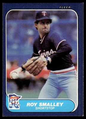 1986 Fleer #404 Roy Smalley - Minnesota Twins - Image 1 of 2