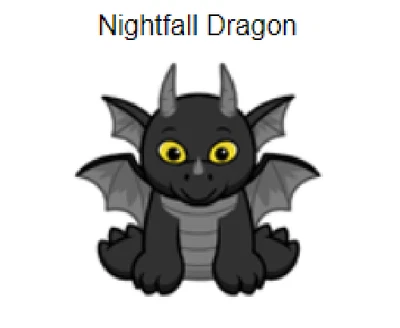 Webkinz Classic Nightfall Dragon *Solo código* (~mensaje~) Foto 1 de 3