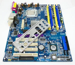 ASRock 4CoreDual-VSTA Motherboard socket 775 with Intel Pentium CPU  + IO Shield - Picture 1 of 4