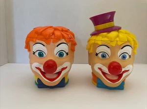 2001 Feld Barnum And Bailey Greatest Show On Earth Lidded Clown Cups - Bild 1 von 11