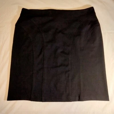 NY коллекции мини юбка черный женщин 18 плюс эластичной молнии назад вентиляционный короткий карандаш - Изображение 1 из 4