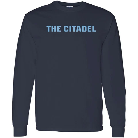 The Citadel Bulldogs Basic Block Long Sleeve T Shirt - Navy Cover