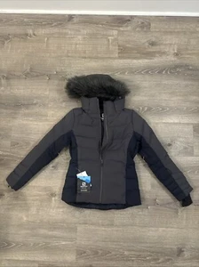 Salomon Ice town Jacket Women’s XS Ebony 600 Down - Picture 1 of 11