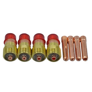 TIG Stubby Gas Lens and Collets Kit Fit CK WP 17 18 26 TIG Welding Torch 8pcs - Picture 1 of 7
