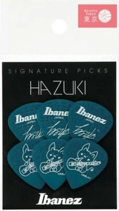 Ibanez 1000HZK Nemophila HAZUKI Signature Plettro per chitarra confezione da 6 pezzi Made in Japan - Foto 1 di 3