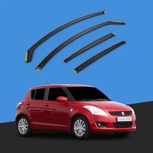 SUZUKI SWIFT MK5 2010-2017 5 Door Hatchback Wind Deflectors 4pc Tinted - Picture 1 of 10
