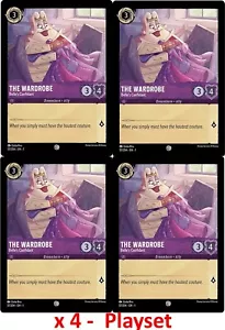 Disney LorcanaPlayset x4 - The Wardrobe Belle's Confidant 57/204 casi nuevo sin lámina - Imagen 1 de 2