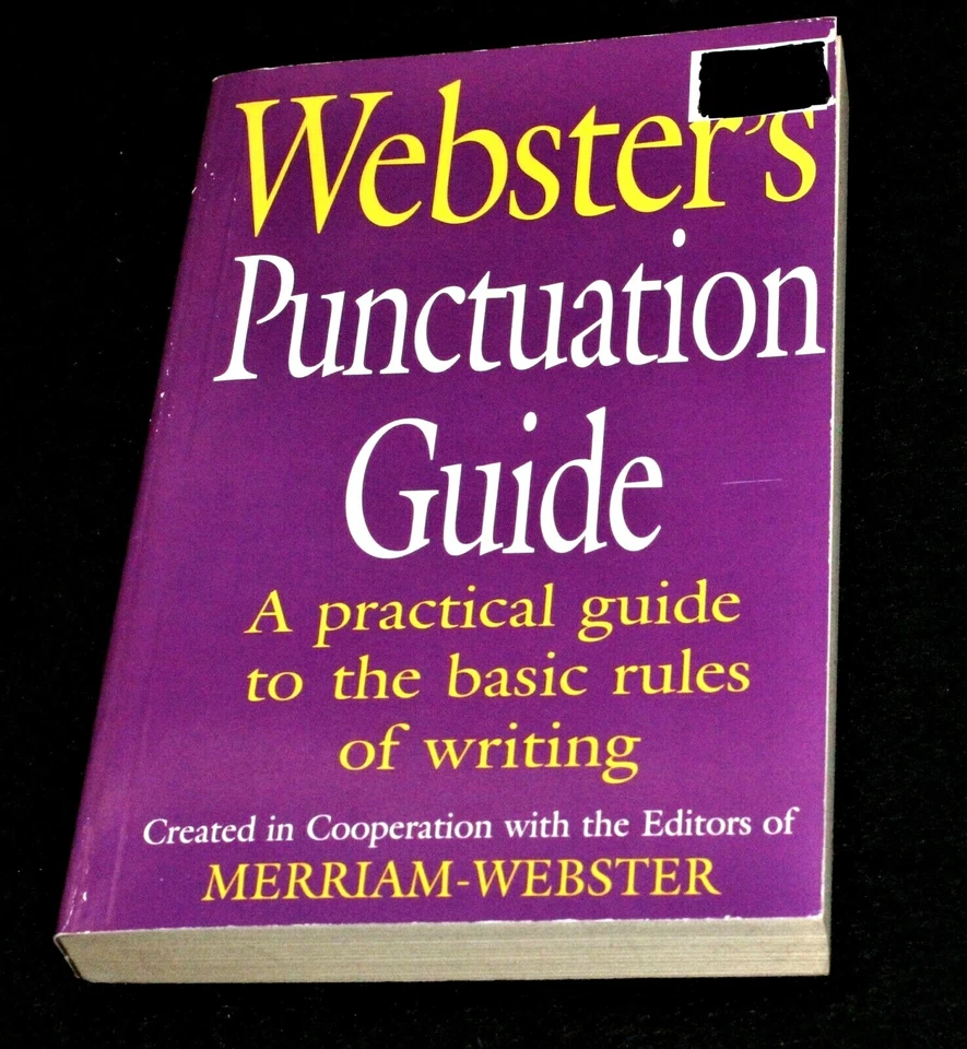 Webster's Punctuation Guide:   Merriam-Webster (2010, Paperback) - Image 1 of 1