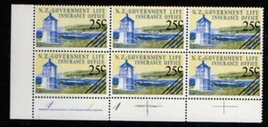 New Zealand 1978 Life Insurance complete Imprint block of 6 SGL63 MNH - Picture 1 of 1