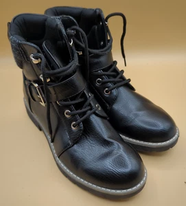 Nautica Hiking Boot with Padded Collar Lace-Up Black Women’s Size 8 - Picture 1 of 14
