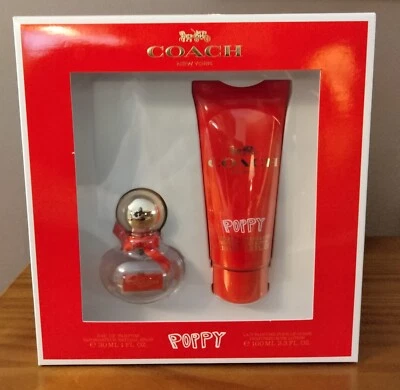 Coach New York 2 piezas. Set Poppy 1 oz eau de parfum y loción de 3,3 oz para mujer NUEVO Foto 1 de 3