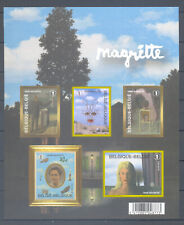 BELGIUM 2008 RENE MAGRITTE paintings imperf.without n° on back M/S MNH** GCD4