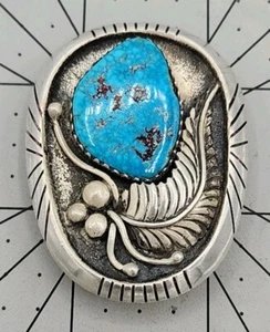 Vintage Navajo Sterling Silber & Türkis Bolo - Bild 1 von 10