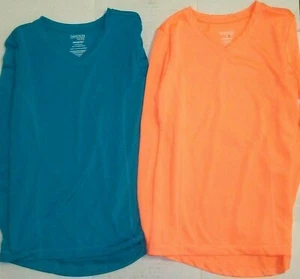 Danskin Now Mädchen Langarm Active T-Shirt 2-teilig Sportshirt neu mit Etikett Gr. Small 6-6X - Bild 1 von 4