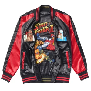 Street Fighter II MIDDLE OF BEYOND JACKET Reversible Embroidery S Arcade/SNES - Picture 1 of 6