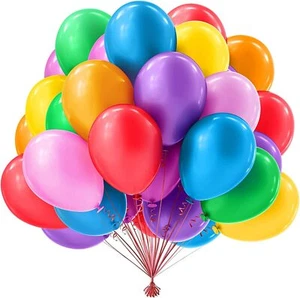 100 Quality Standard Finish 5" Small Round Latex Balloons Choose Colour baloon N - Picture 1 of 72