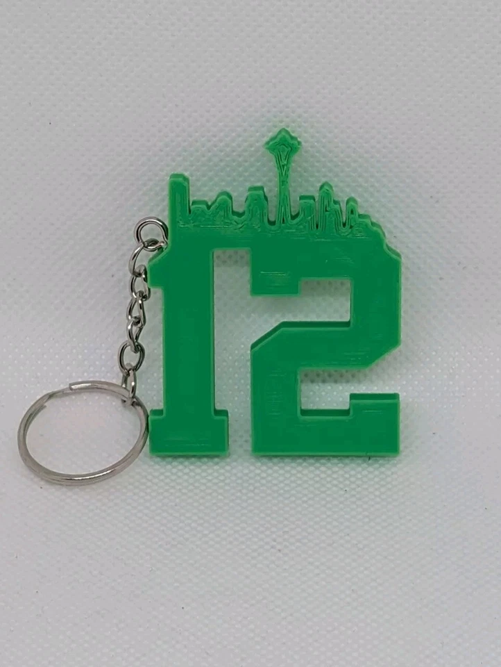 NFL Seattle Seahawks 12th Man Keychain 2.5 Inches - Image 1 of 1