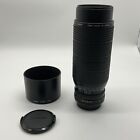 Canon FD 100-300mm F/5.6 Macro Zoom Lens Made In Japan With Caps & Hood