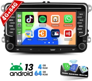 Android 13 Autoradio Carplay GPS 4+64GB für VW GOLF 5 6 Plus Passat Touran Polo - Bild 1 von 24