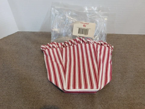 Longaberger Red Ticking 1998 Sweetheart Bouquet Liner New #23621 Cover
