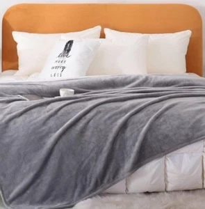 Coperta sherpa peluche doppia taglia 60"" x 80"" - coperta morbida reversibile - Foto 1 di 4