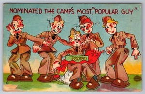 Cómic postal militar enviada en 1942 desde Pvt. Postal 244 Art Asp, Kearns Utah - Imagen 1 de 2