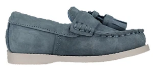 New Baby Boys Blue Leather NEXT Loafer Shoes UK Size 5 EUR 21.5 RRP £25 DEFECTS - Picture 1 of 9