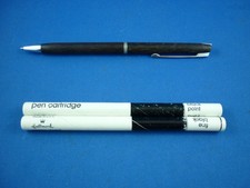 Vintage Hallmark Wooden Twist PEN plus 2 Pressurized REFILLS   ( Fine Black )