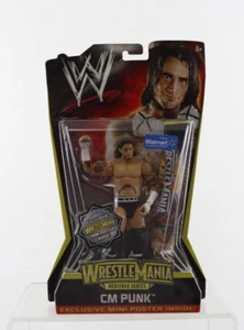 WWE WWF Wrestlemania Heritage Series CM Punk Actionfigur mit Poster CIP - Bild 1 von 8