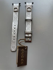 GUCCI – 13 MM – WATCH STRAP AND GENUINE LEATHER BUCKLE, gray color - Picture 1 of 5