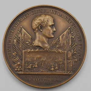 Médaille bronze Bonaparte consul  Marengo Gd St Bernard - Picture 1 of 3