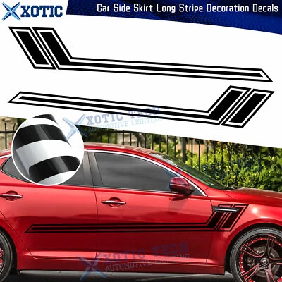 For Hyundai KIA Side Skirt Fender Hash Glossy Black Decal Graphics Vinyl Sticker - Image 1 of 4