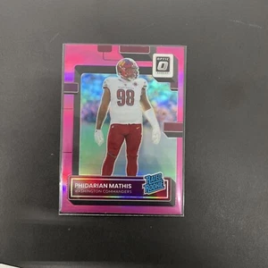 2022 Donruss óptica rosa clasificación Prizm novato radiocontrol Phidarian Mathis #268 comandantes - Imagen 1 de 2
