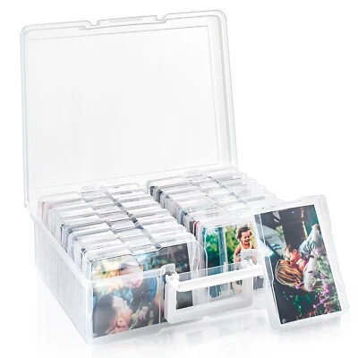 Sorbus Clear Durable Box with 16 Cases (4" x 6") Organizers and Storage Cases - Image 1 of 4