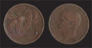 10 CENTESIMI 1936 APE - VITTORIO EMANUELE III "RARA" - Imagen 1 de 1