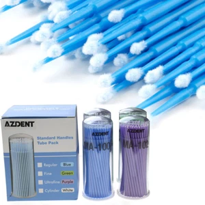 400 Stck./Packung Dentallabor Einweg Mikro Applikator Pinsel Wimpernverlängerung Werkzeuge - Bild 1 von 11