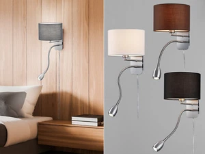 Wandleuchten mit Stromkabel und Stecker für Steckdose Wandlampen Leselampen Bett - Bild 1 von 10