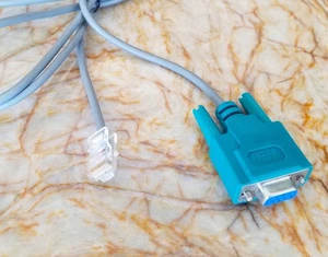 RJ50 to DB9 Female Serial Data 5ft Cable 10P10C Custom Pinout to 2,3,4,7,8 - Picture 1 of 5