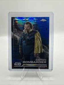 2024 Topps Chrome Star Wars Captain Bombardier Blue Pulsar #54 Jack Black - Bild 1 von 2